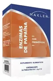 ENZIMAS DE PAPAINA CON PREBIOTICOS C/30 CAPS - (MAKLEN)