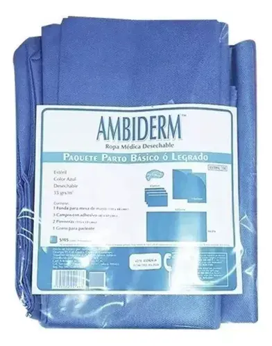 EQUIPO P/PARTO Y/O LEGRADO ESTERIL (IVA) (AMBIDERM)