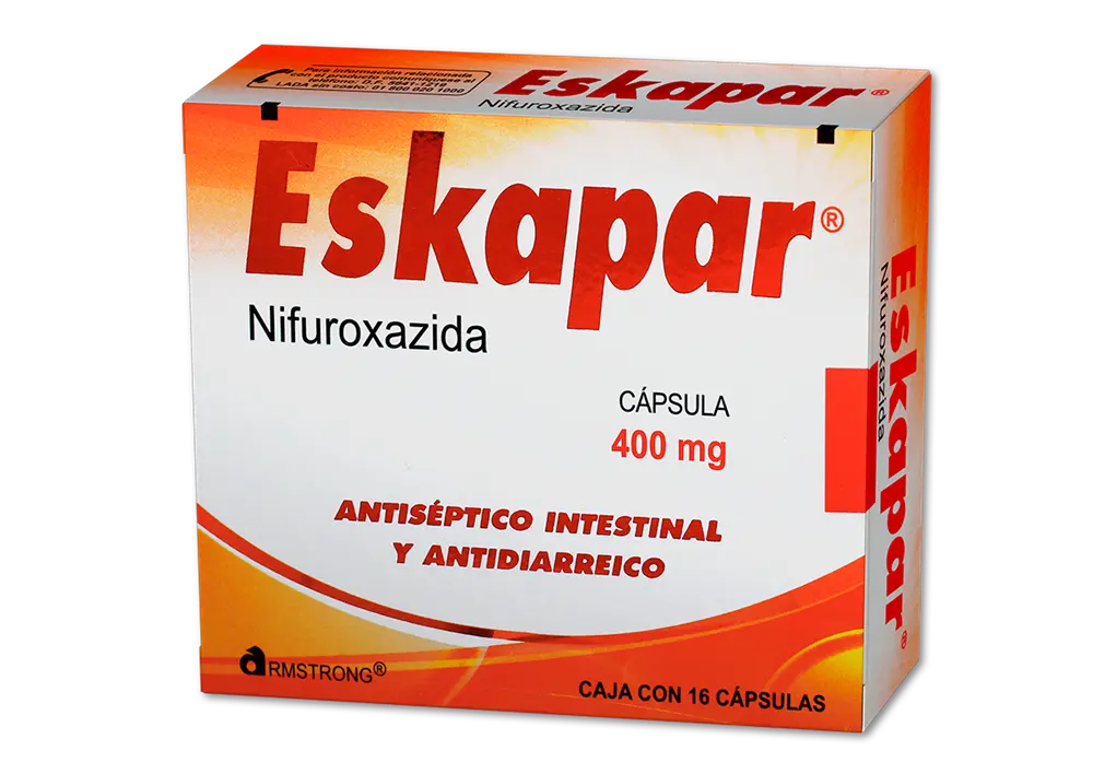 ESKAPAR 400 MG C/16 CAPS ( NIFUROXAZIDA )(ARMSTRONG)