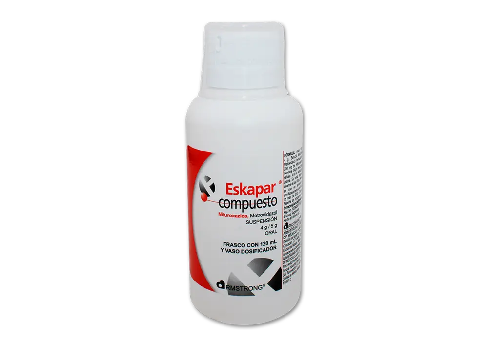 ESKAPAR COMPUESTO SUSPENSION 120 ML ( NIFUROXAZIDA, METRONIDAZOL )(ARMSTRONG)