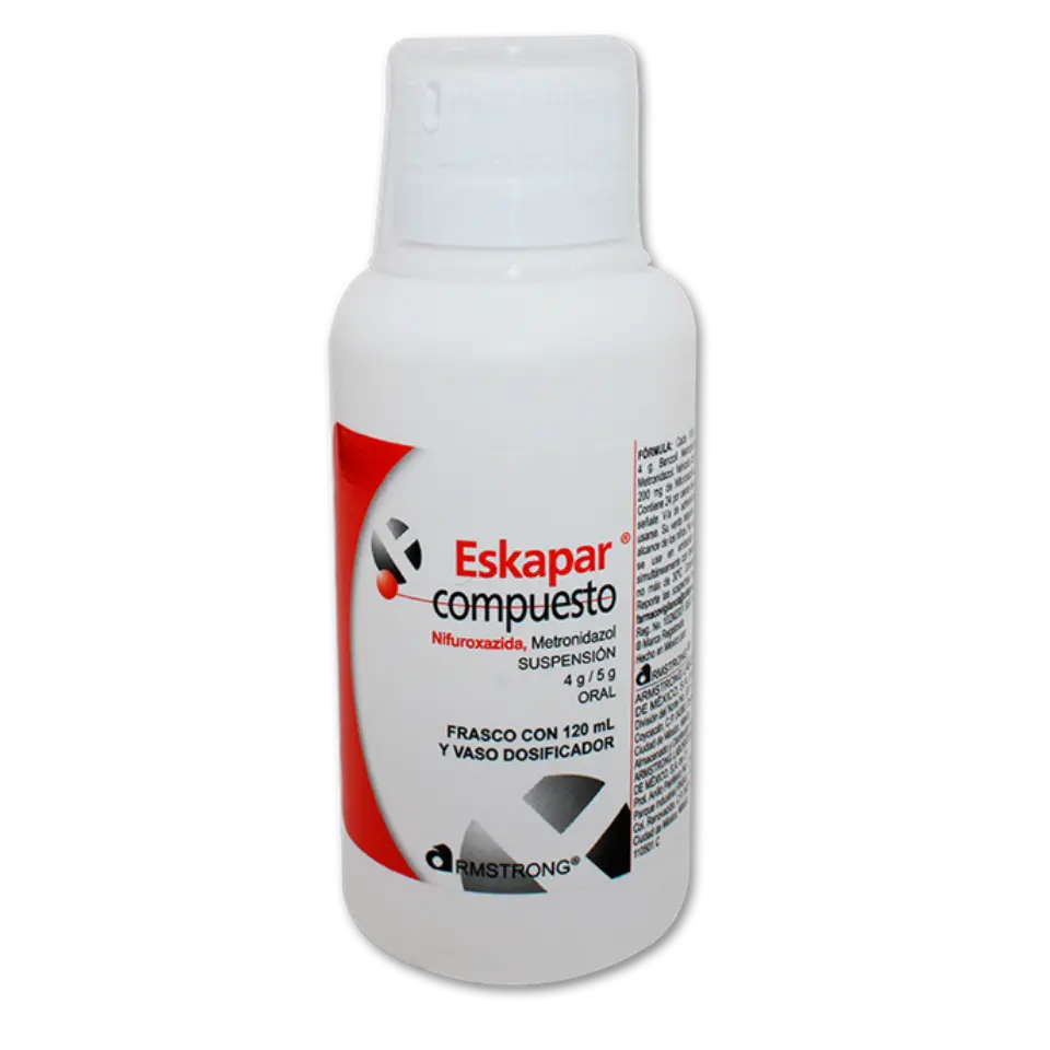 ESKAPAR COMPUESTO SUSPENSION 120ML (NIFUROXAZIDA, METRONIDAZOL)(ARMSTRONG)