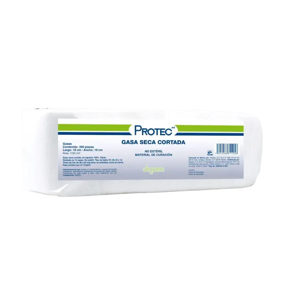 ESPONJA GASA 10 X 10CM T 20 X 12 C/200 PZ C/T RX (IVA)(GALIA TEXTIL)