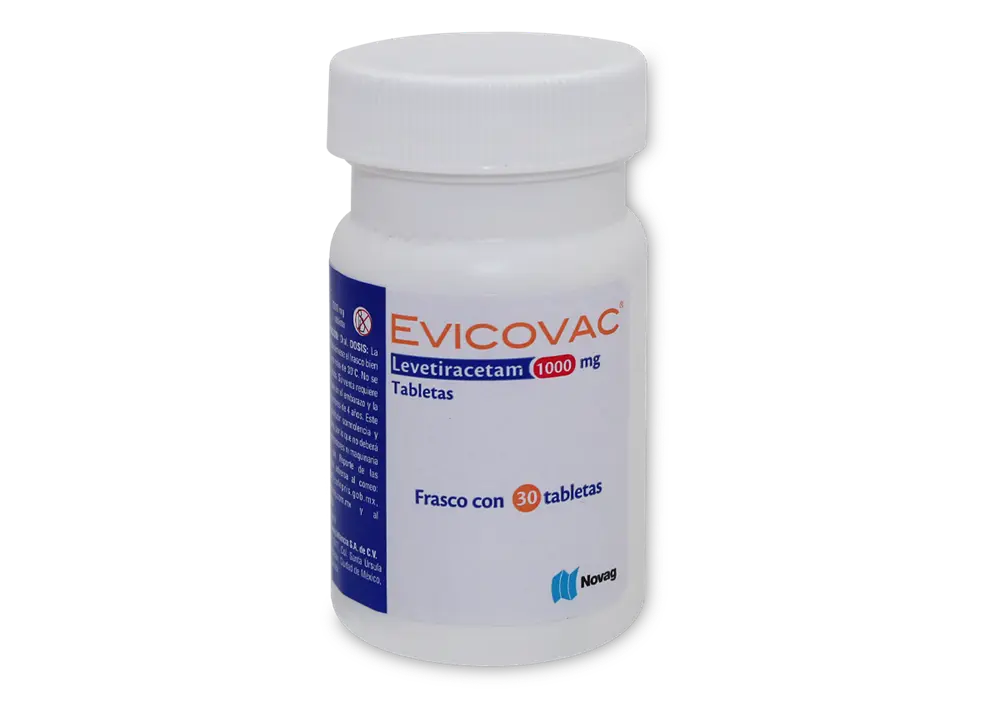 EVICOVAC 1000 MG FCO. C/30 TAB - LEVETIRACETAM (NOVAG)