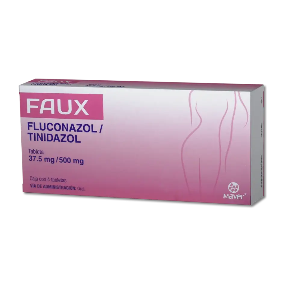 FAUX 37.5/500MG C/4 TAB (FLUCONAZOL/TINIDAZOL)(MAVER)