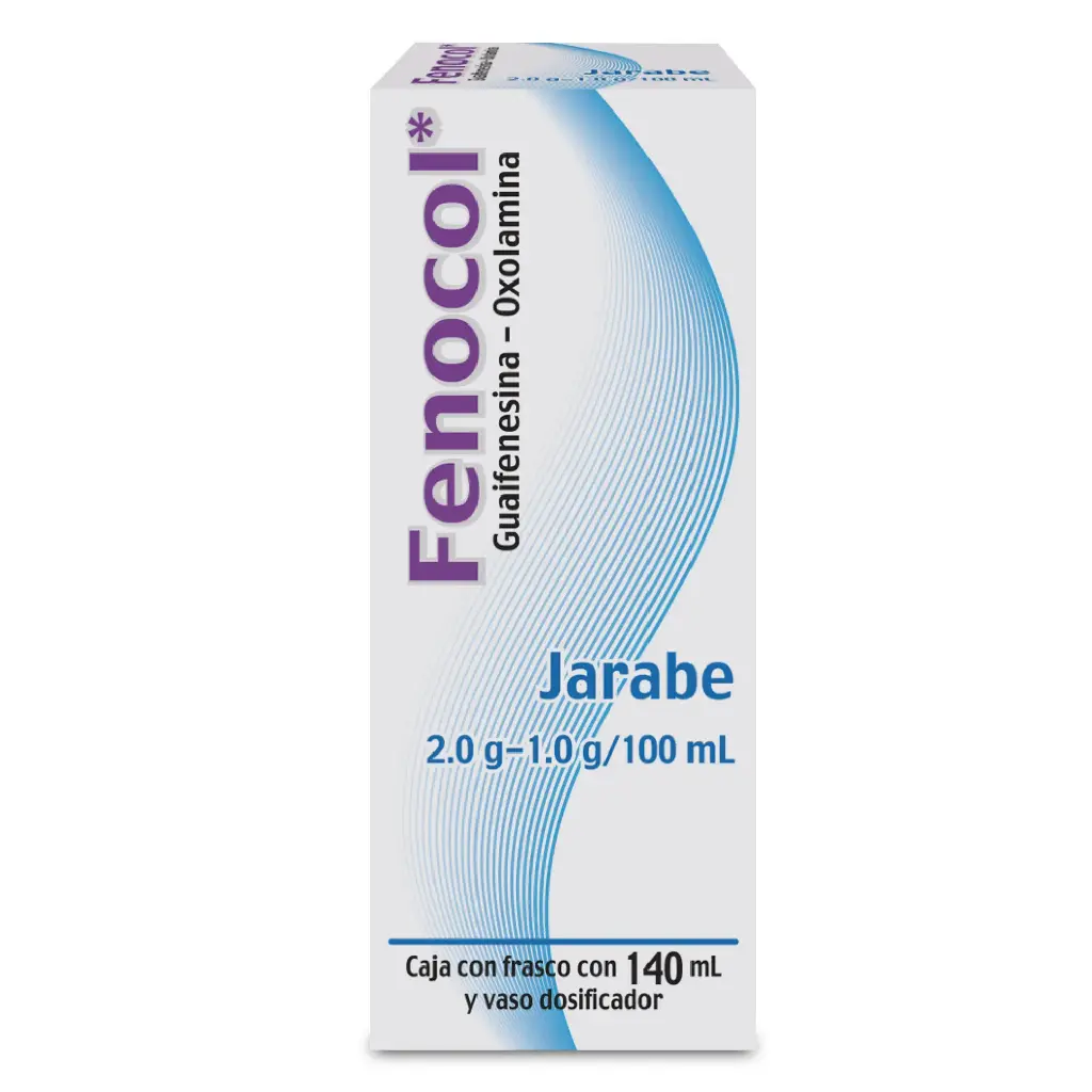 FENOCOL 2 G/1 G /100 ML C/140 ML JARABE ( GUAIFENESINA, OXOLAMINA ) (BIOMEP)