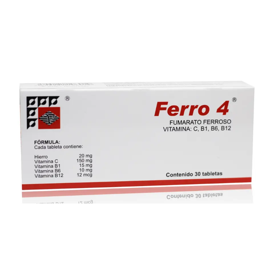 FERRO 4 GRAGEAS C/30 (FUMARATO FERROSO)(STREGER)