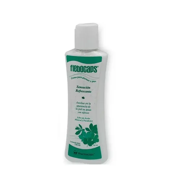 FLEBOCAPS CREMA P/PIERNAS Y PIES 150 ML - CASTAÑA/CENTELLA/MENTOL (GELCAPS/PHARMACAPS)