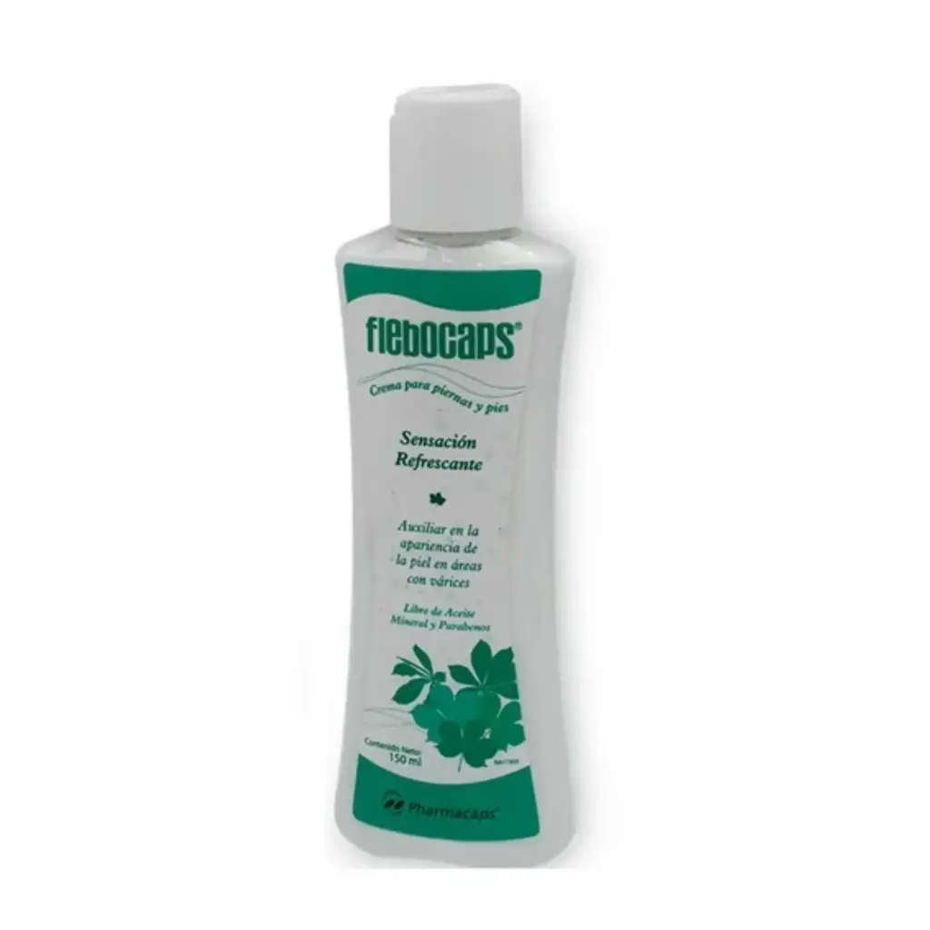 FLEBOCAPS CREMA P/PIERNAS Y PIES 150ML (CASTAÑA/CENTELLA/MENTOL) (GELCAPS/PHARMACAPS)