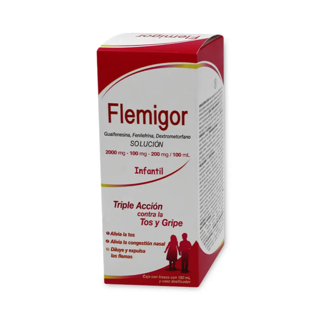 FLEMIGOR INF C/150ML SOL (DEXTROMETORFANO, FENILEFRINA, GUAIFENESINA)(DEGORT'S)