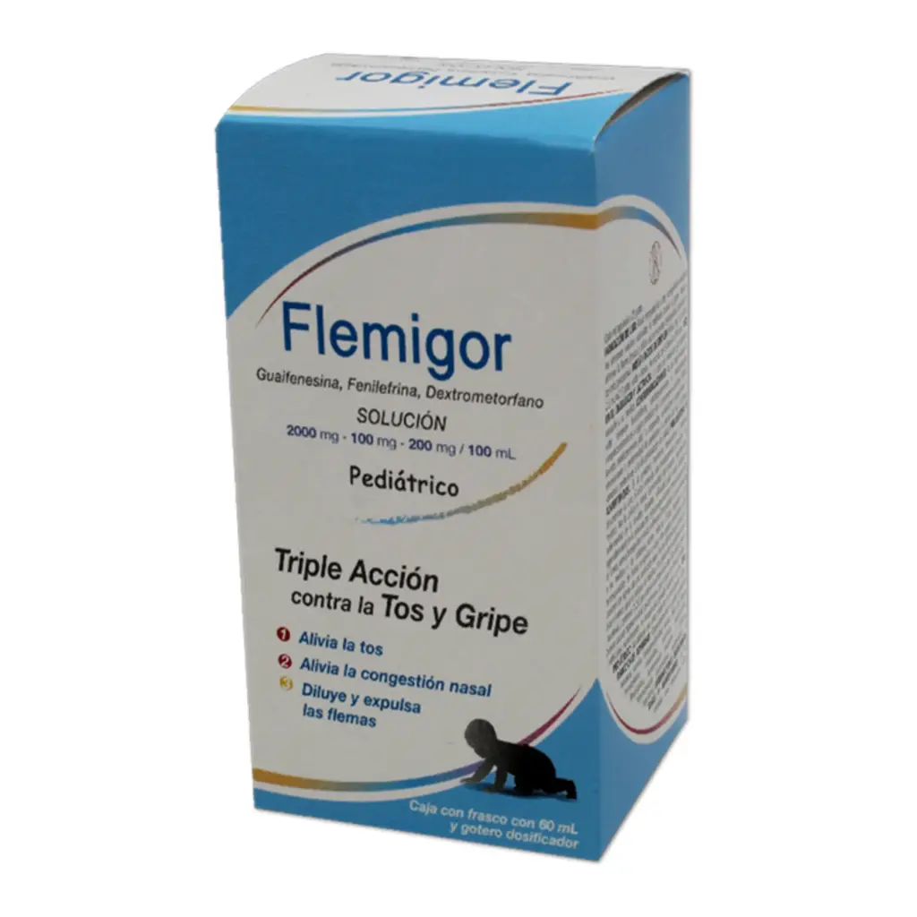 FLEMIGOR PED C/60ML SOL (DEXTROMETORFANO, FENILEFRINA, GUAIFENESINA)(DEGORT'S)