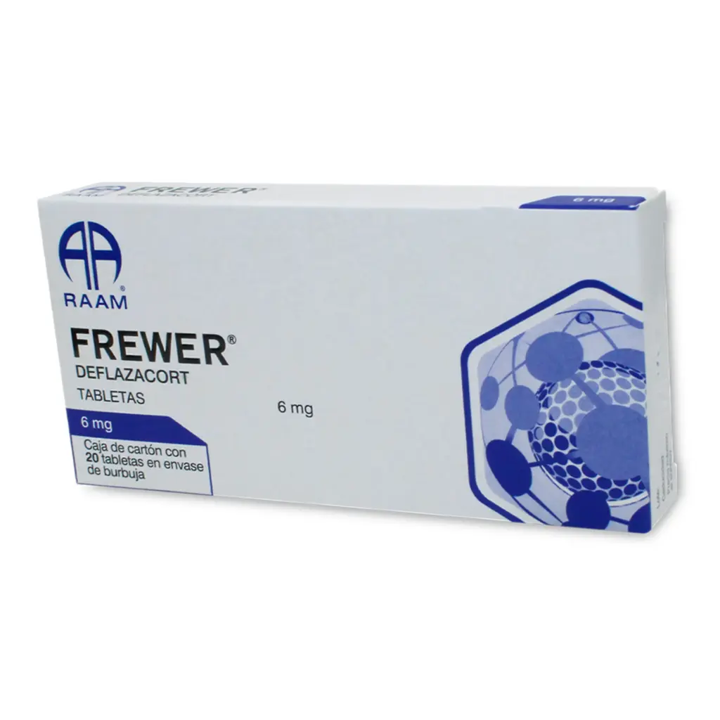FREWER 6 MG C/20 TABS (DEFLAZACORT)(RAAM)