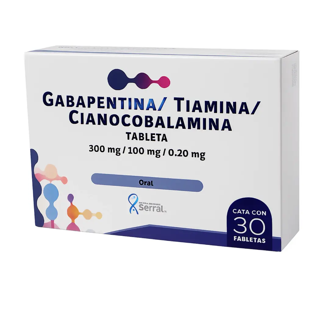 GABAPENTI/TIAMINA/CIANOCOBAL 300/100/0.20MG C/30 TAB (SERRAL)