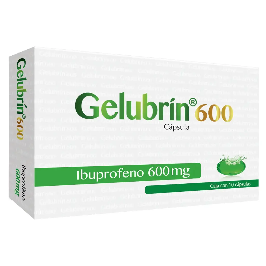 GELUBRIN 600MG C/10 CAPS (IBUPROFENO)(PROGELA)