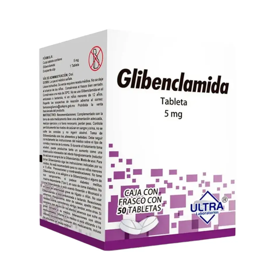 GLIBENCLAMIDA 5MG C/50 TABS (ULTRA)
