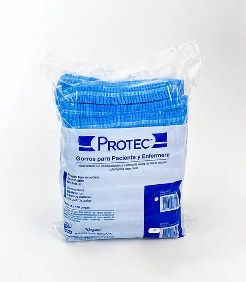 GORRO P/CIRUGIA 30 GR AZUL C/100 PZ (IVA)(DEGASA/PROTEC)