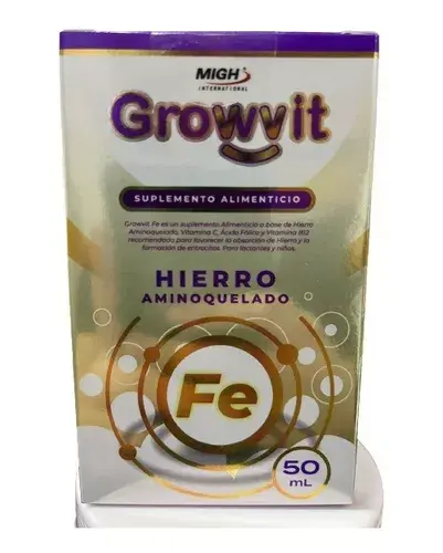 GROWVIT DE HIERRO AMINOQUELADO BACH 50 ML (IVA)(MIGH)