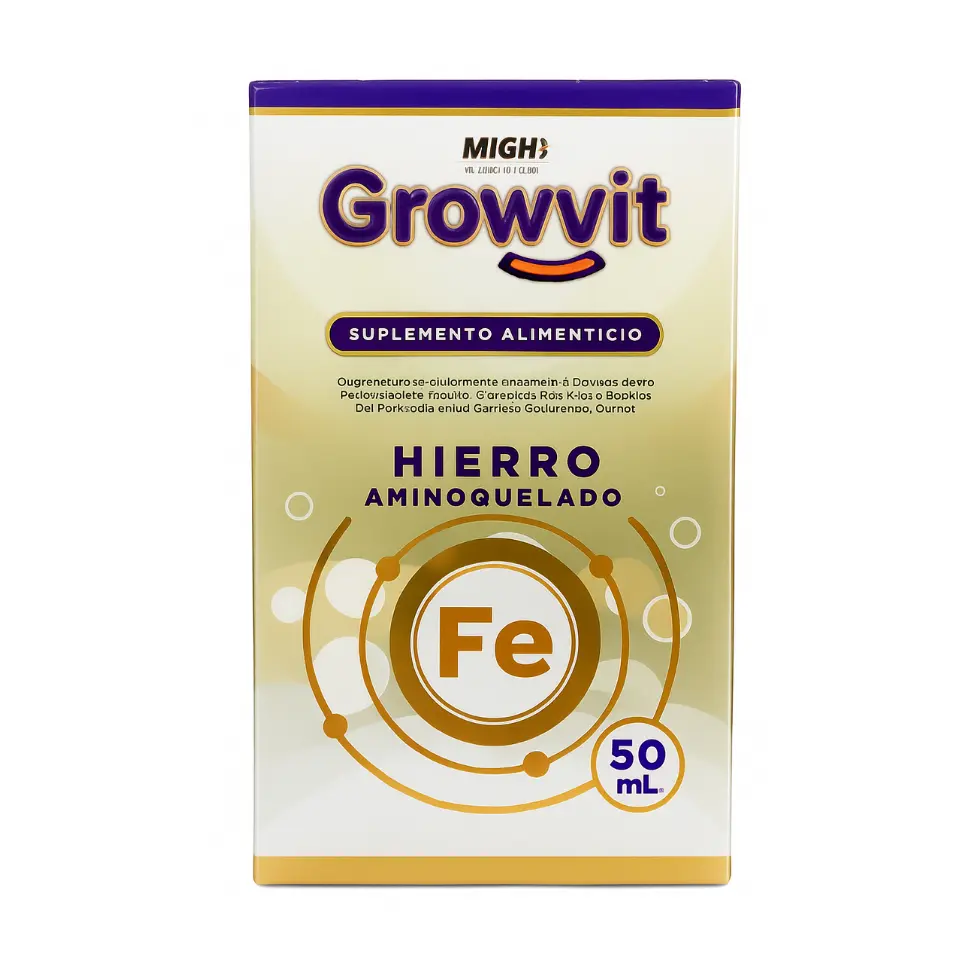 GROWVIT DE HIERRO AMINOQUELADO BACH 50ML (IVA)(MIGH)