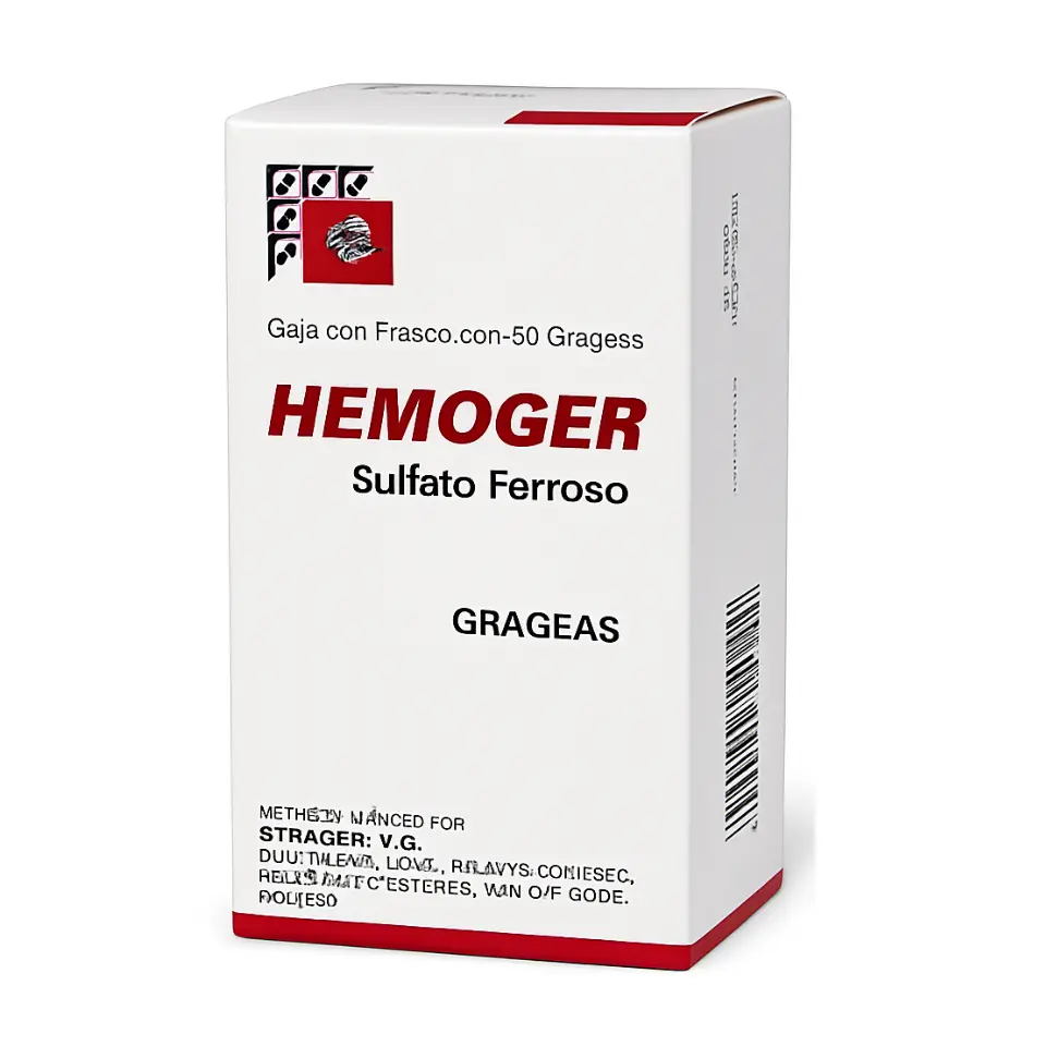 HEMOGER FCO C/50 GRAG (SULFATO FERROSO)(STREGER)