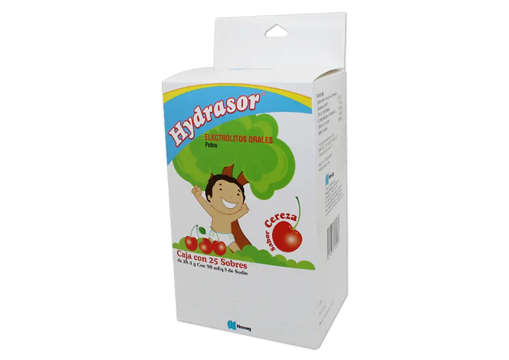 HYDRASOR SABOR CEREZA C/25 SOB-ELECTROLITO ORAL (NOVAG)