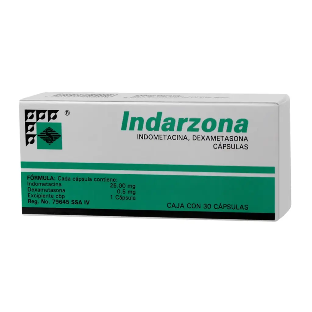INDARZONA CAP C/30 ( INDOMETACINA/ DEXAMETASONA ) ( STREGER )