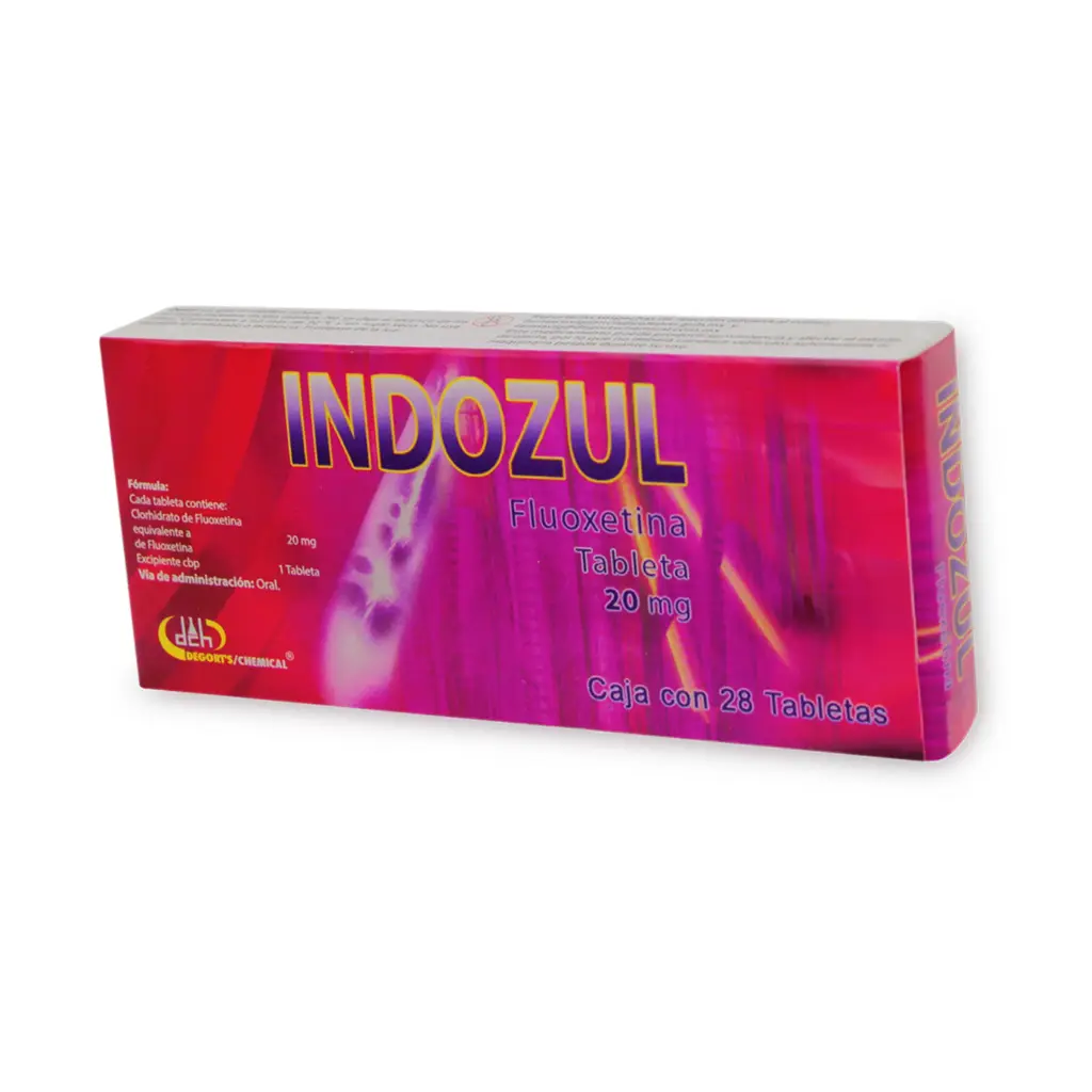 INDOZUL 20MG C/28 TABS (FLUOXETINA)(DEGORT'S)
