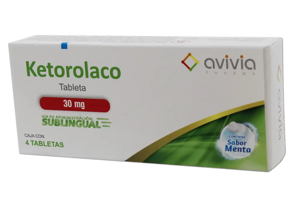 KETOROLACO SL 30 MG C/4 TABS (AVIVIA)