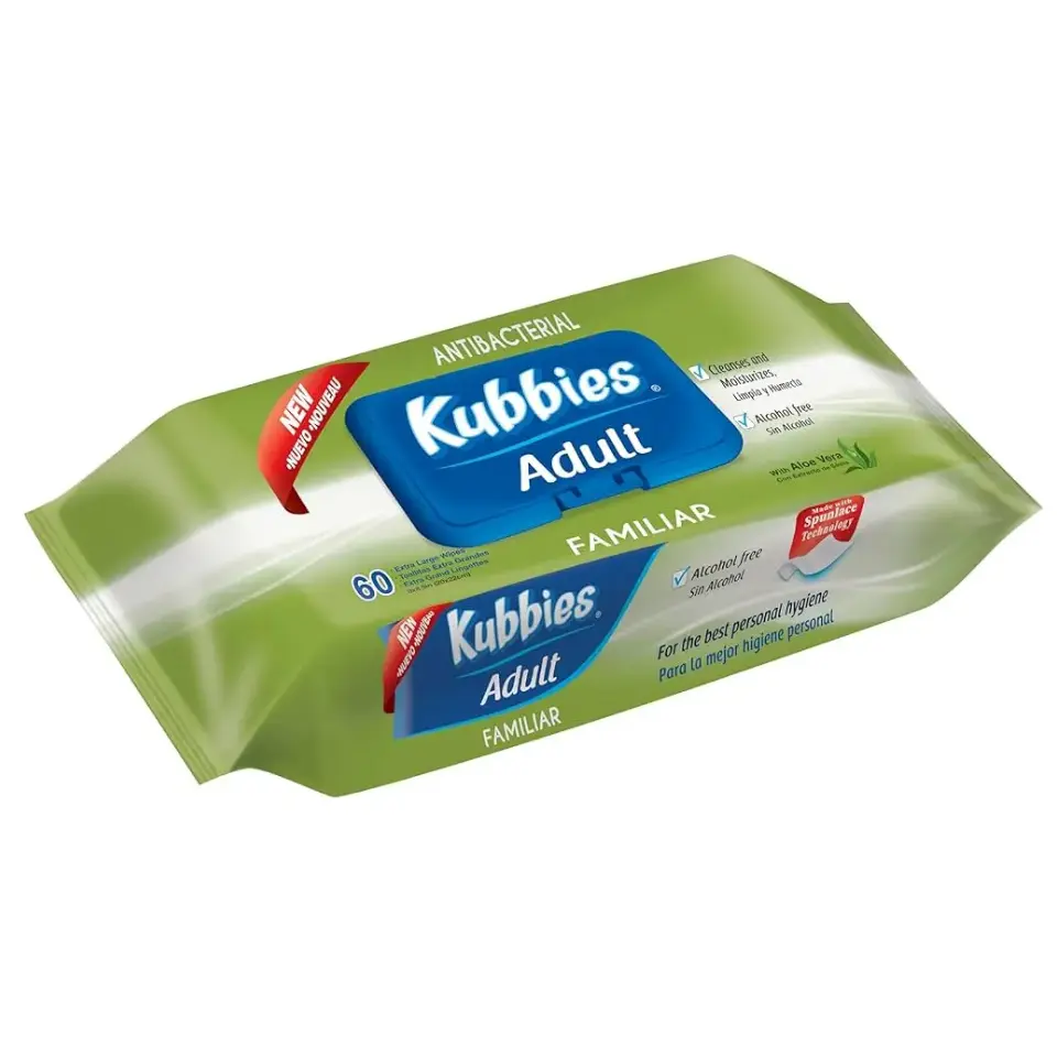 KUBBIES ADULT C/60 TOALLITAS HUMEDAS (IVA) 