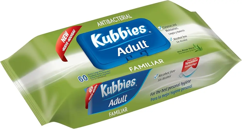 KUBBIES ADULT C/60 TOALLITAS HUMEDAS (IVA) 