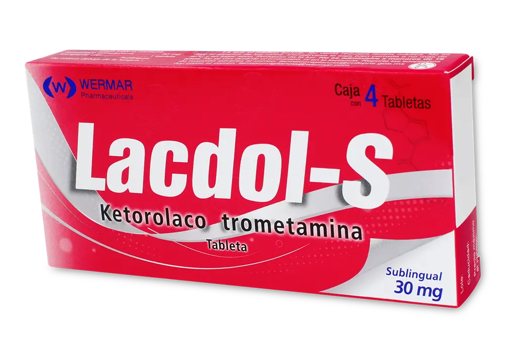 LACDOL-S 30 MG C/4 TABS (KETOROLACO)(WERMAR)