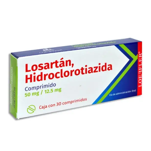 LOSARTAN, HIDROCLOROTIAZIDA 50-12.5 MG C/30 COMPRIMIDOS(LOEFFLER)