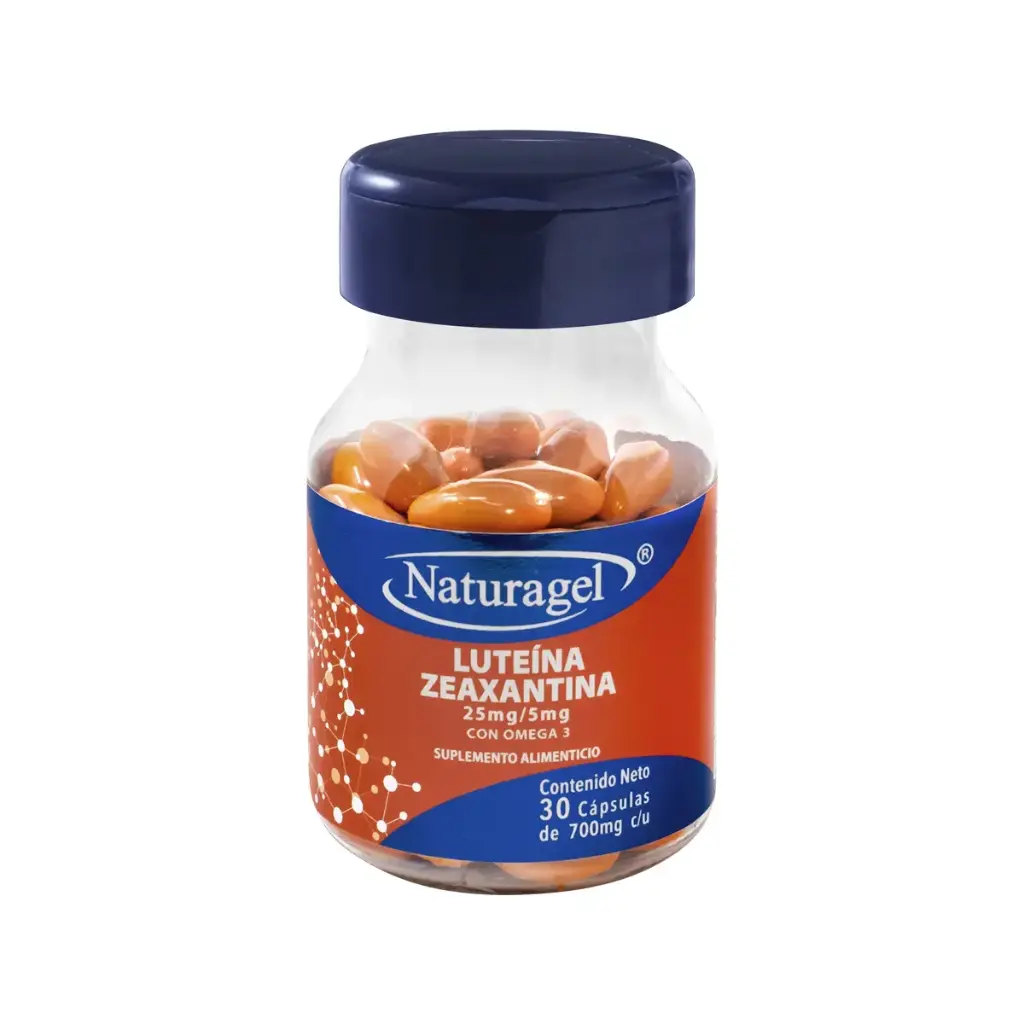 LUTEINA, ZEAXANTINA C/OMEGA3  700MG C/30 CAP (NATURAGEL)