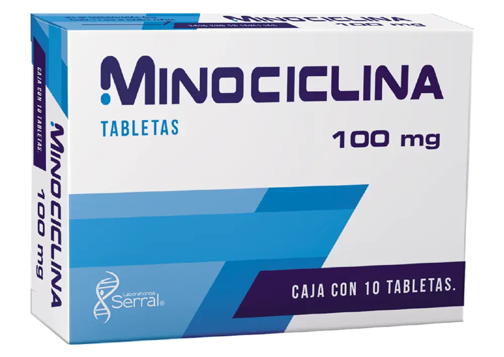 MINOCICLINA 100 MG C/10 TAB (SERRAL)