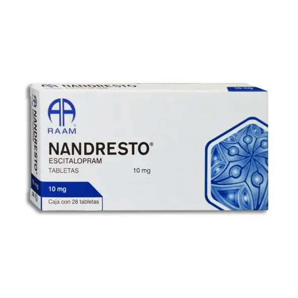 NANDRESTO 10 MG C/28 TAB (ESCITALOPRAM) (RAAM)