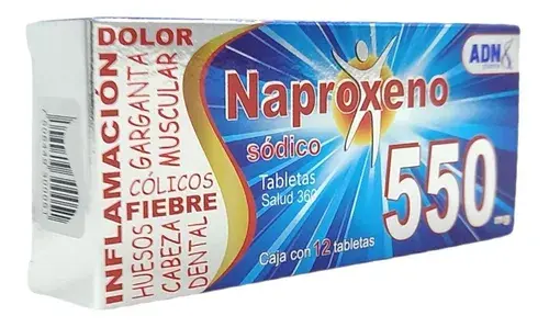 NAPROXENO SODICO 550 MG C/12 TABS (ADN PHARMA)