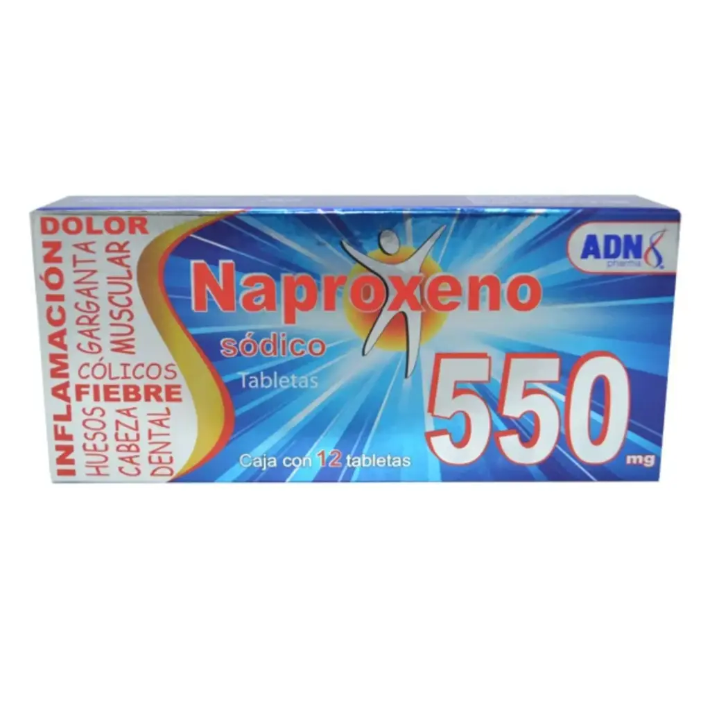 NAPROXENO SODICO 550MG C/12 TABS (ADN PHARMA)
