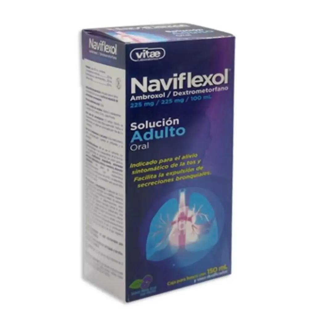 NAVIFLEXOL ADULTO SOL C/150ML (AMBROXOL/DEXTROMETORFANO)(VITAE)