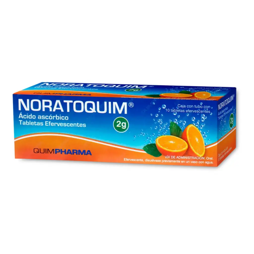NORATOQUIM 2GR C/10 TAB EFERVE (ACIDO ASCORBICO)(QUIMPHARMA)