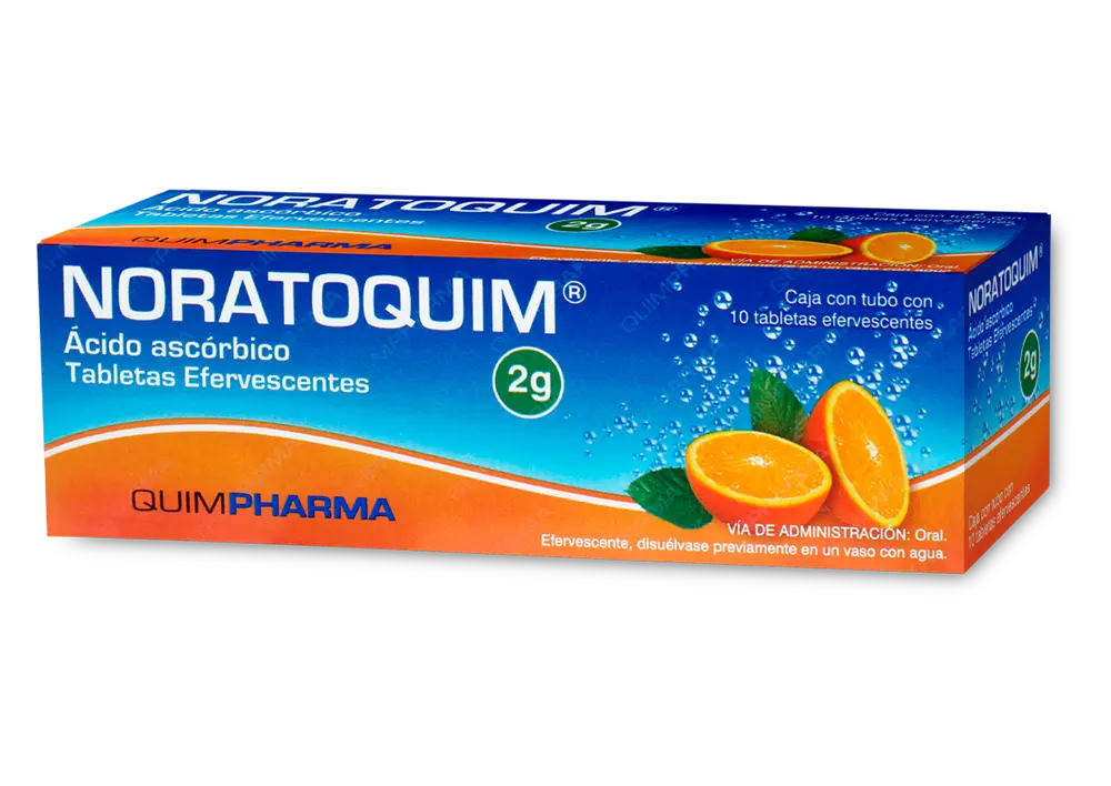 NORATOQUIM 2GR C/10 TAB EFERVE (ACIDO ASCORBICO)(QUIMPHARMA)