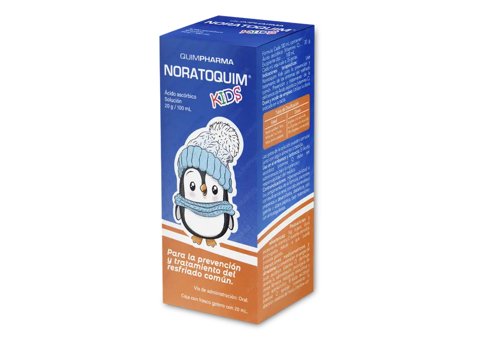 NORATOQUIM KIDS 20G/100 ML SOL FCO GOTERO 20 ML (ACIDO ASCORBICO)(QUIMPHARMA)