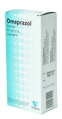 OMEPRAZOL 40 MG SOL INY AMP DIL 10ML (VITALIS)