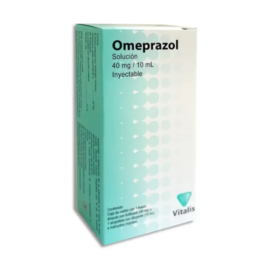 OMEPRAZOL 40MG SOL INY AMP DIL 10ML (VITALIS)