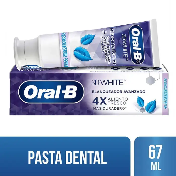 ORAL B PASTA DENT 3D WHITE GLAM C/67ML (PROCTER)