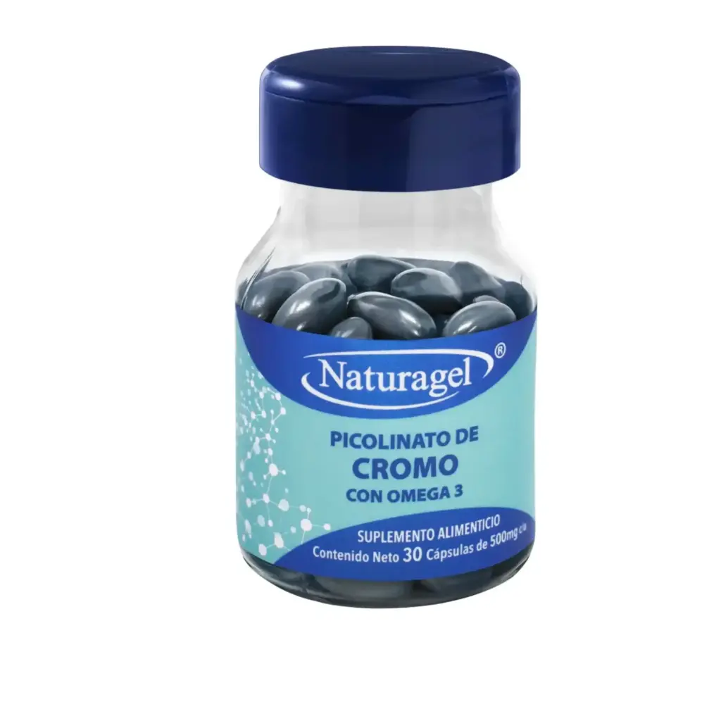 PICOLINATO DE CROMO, OMEGA 3 C/30 CAPS (IVA)(NATURAGEL)