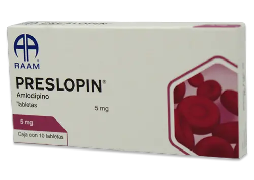 PRESLOPIN 5.0 MG CON 30 TAB AMLODIPINO (RAAM)