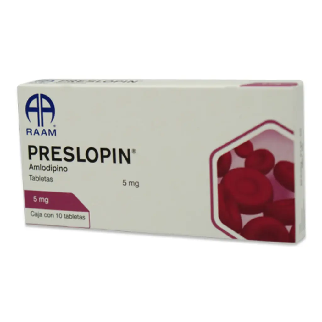 PRESLOPIN 5MG CON 30 TAB (AMLODIPINO)(RAAM)