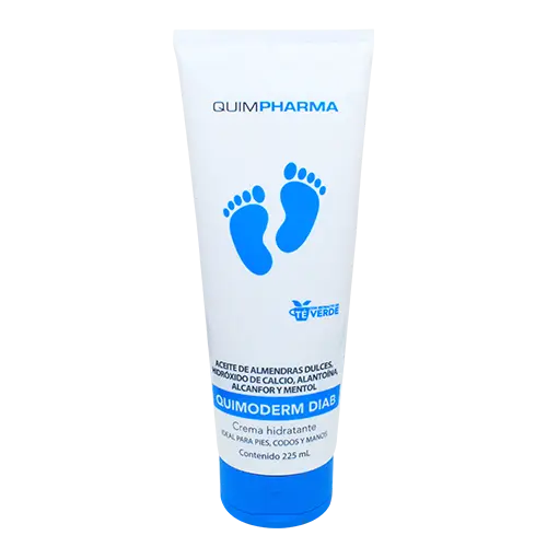 QUIMODERM DIAB CREM 225ML (ALMENDRA/CALCIO/ALANTOINA/ALCANFOR/MENTOL)(IVA)(QUIMPHARMA)