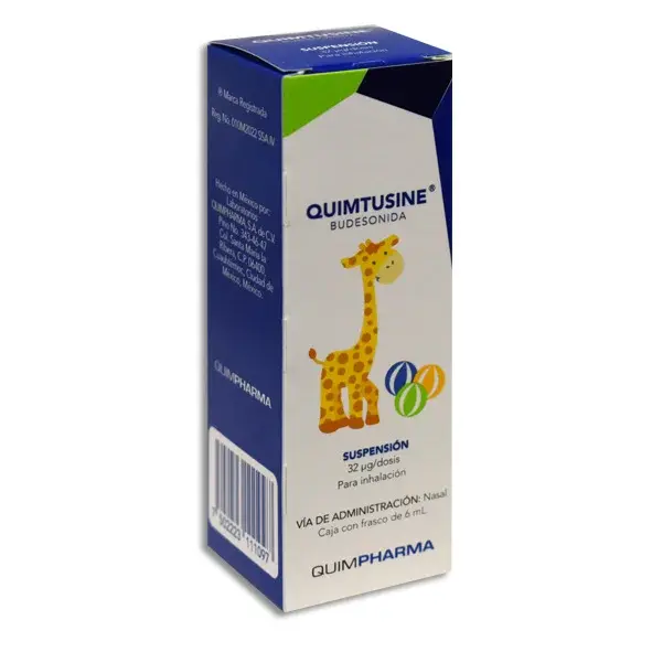 QUIMTUSINE AD 64 MCG INHALACION NASAL C/6ML (BUDESONIDA)(QUIMPHARMA)