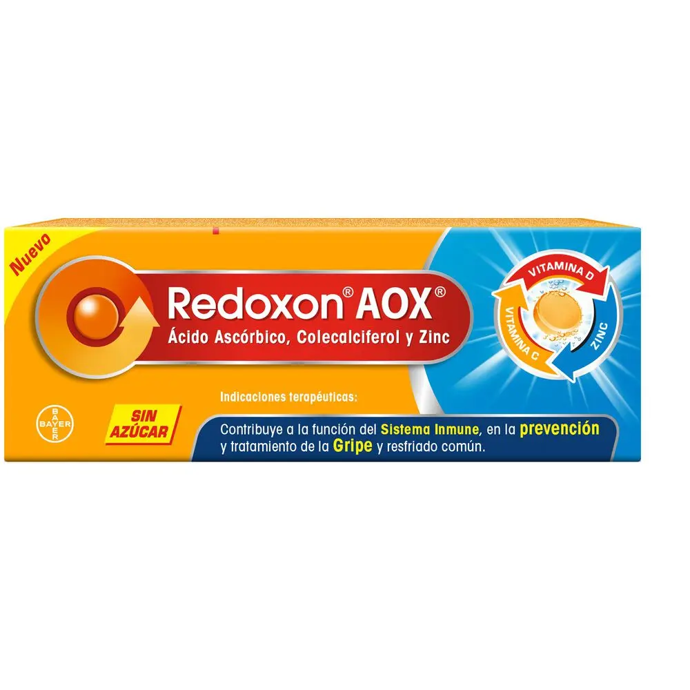 REDOXON AOX 1000MG/400 UI/10MG C/10 TAB (ACIDO ASCORBICO/COLECALCEFIROL/ZINC)(BAYER/ LAKESIDE)