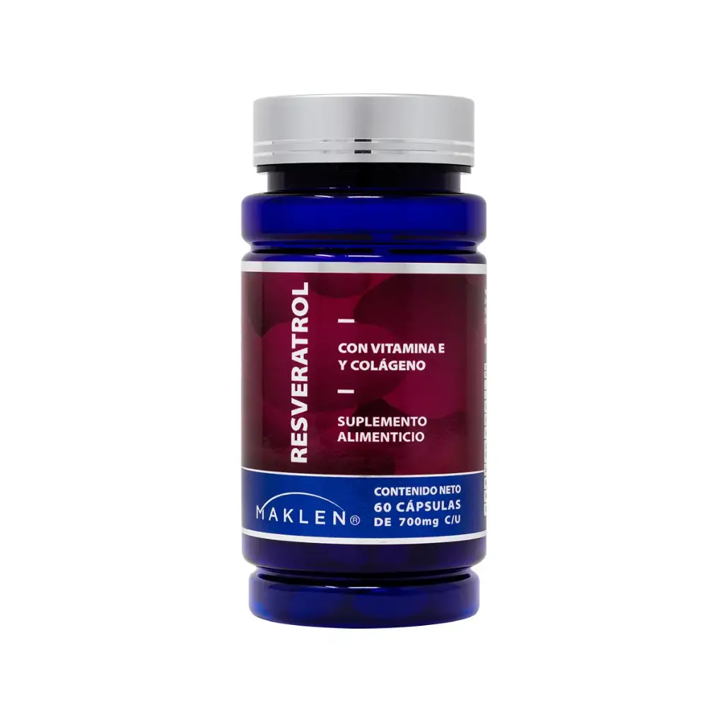 RESVERATROL,VITAMINA E Y COLAGENO C/60 CAPS (IVA)(MAKLEN)