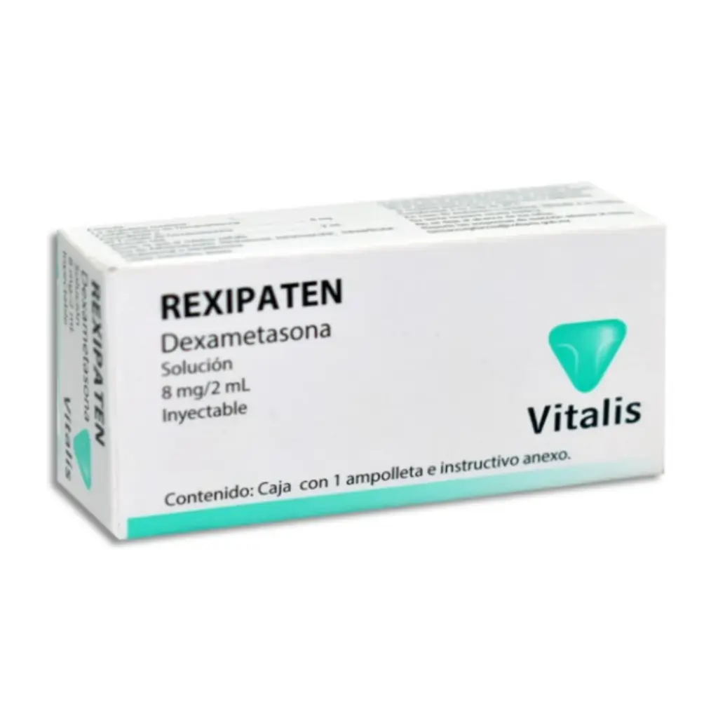 REXIPATEN 8MG/2ML SOL INY C/1 AMP DE 2ML DEXAMETASONA (VITALIS)